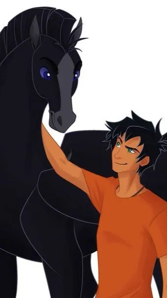 ai character: Pjo horse background