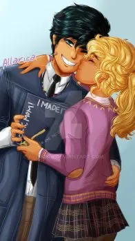 ai character: PJO graduation  background