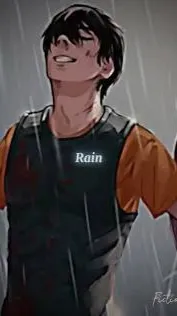ai character: Pjo rain background