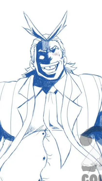 ai character: Pregnant All might background