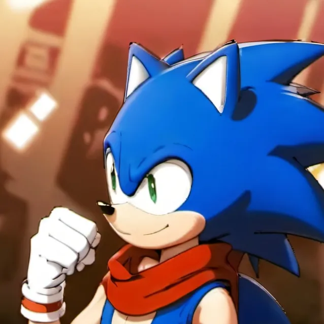 chat with ai character: sonic baby