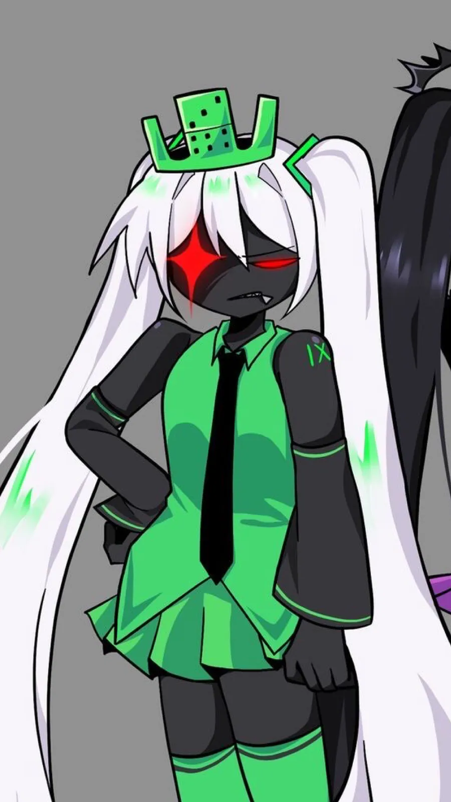 ai character: FREAKY 1X1X1X1 background