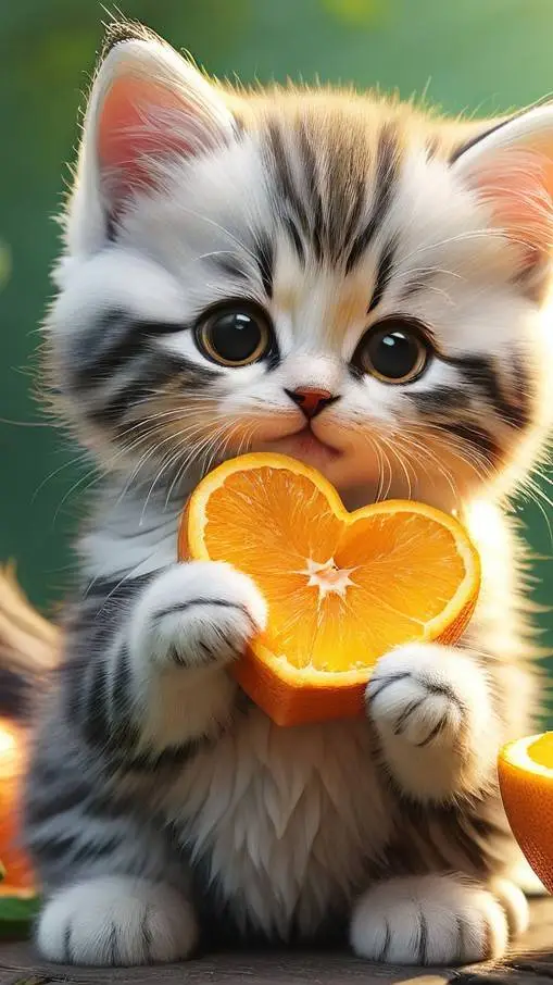 ai character: mila the kitten  background
