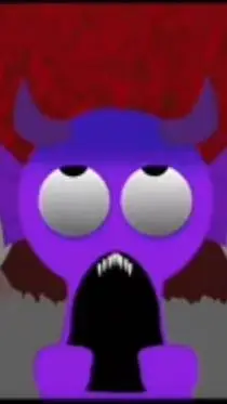 ai character: horror durple background