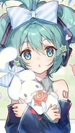 ai character: miku💠🌀❄~lazy btw background