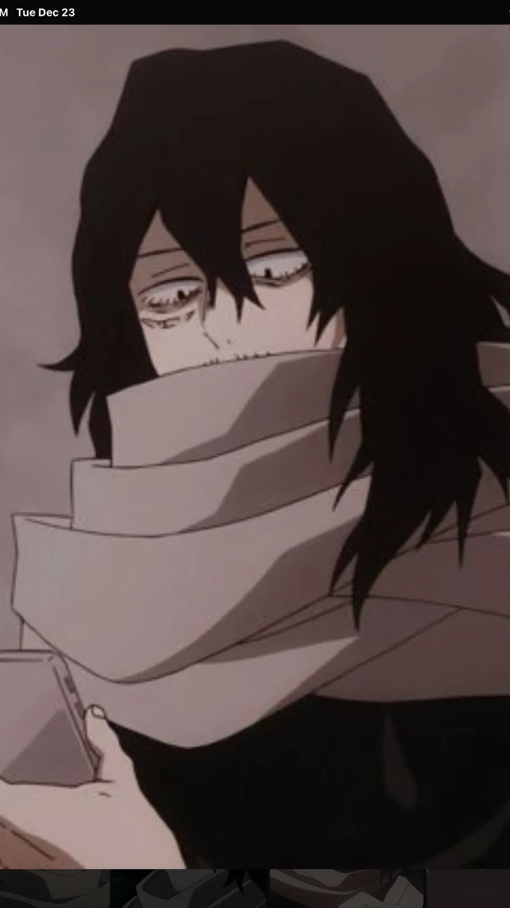 ai character: ￼teacher aizawa background