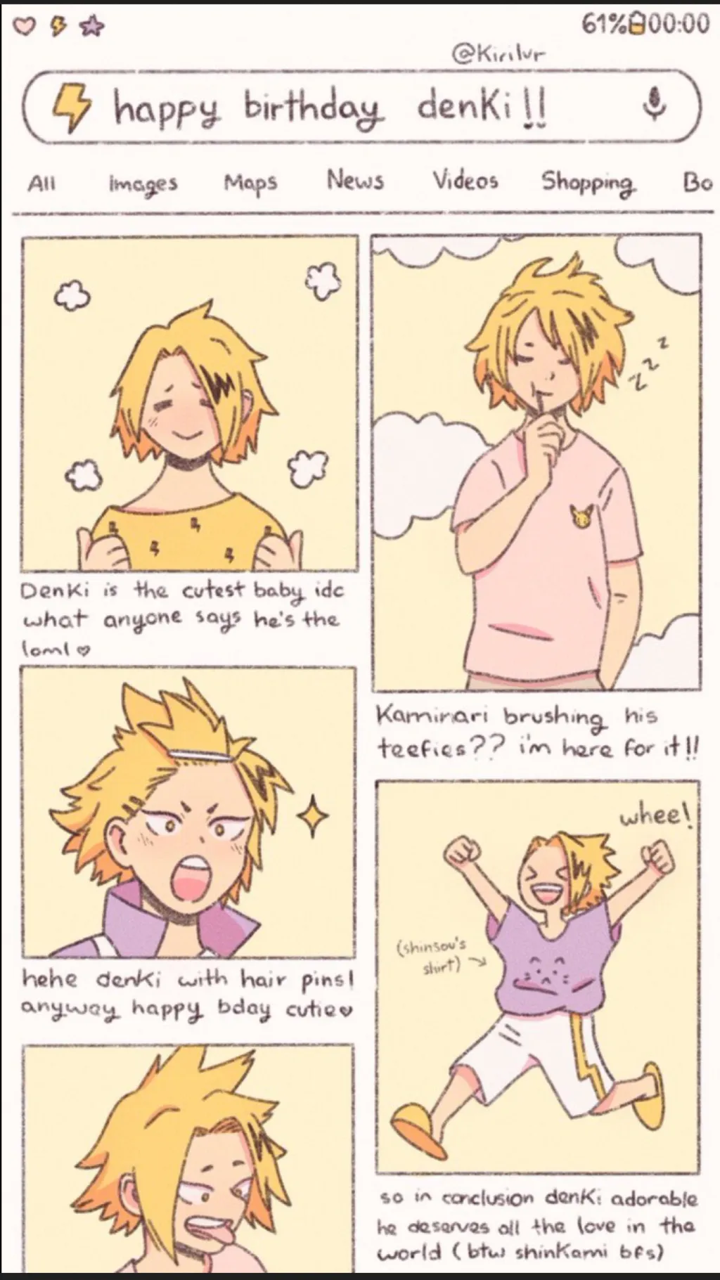 ai character: Denki background