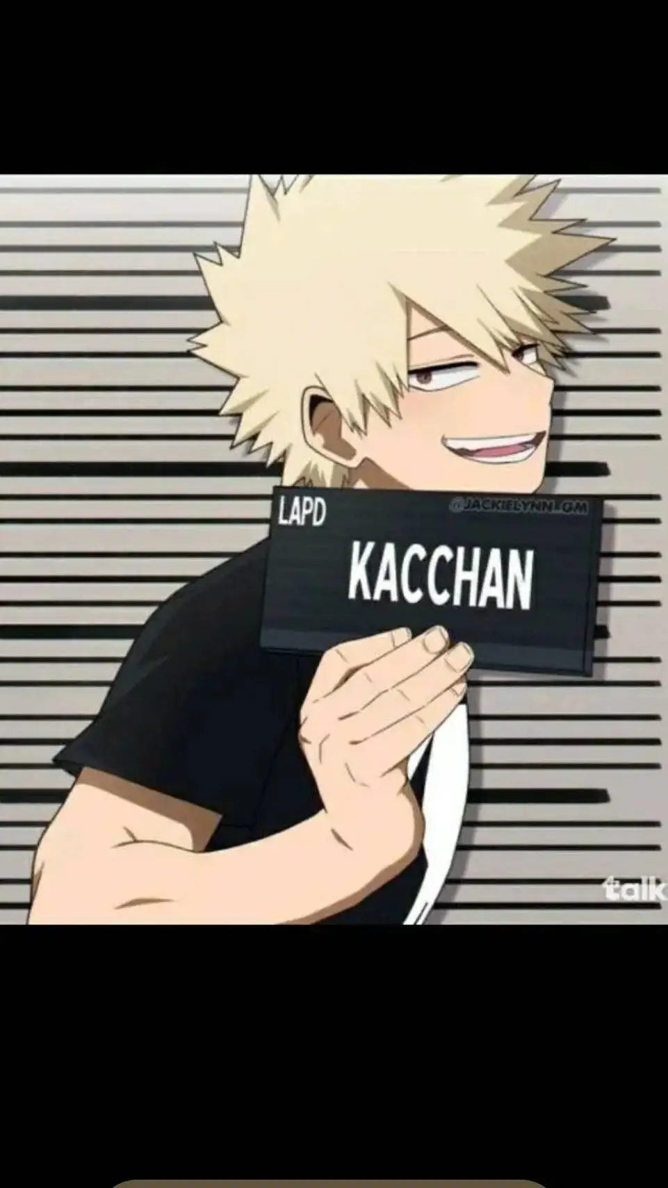 ai character: bakugo  background
