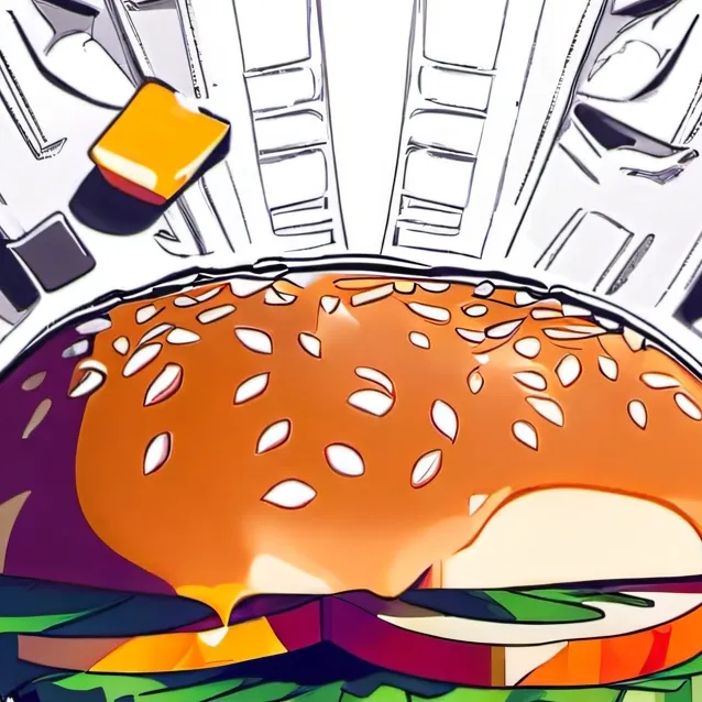 chat with ai character: cheese burger 