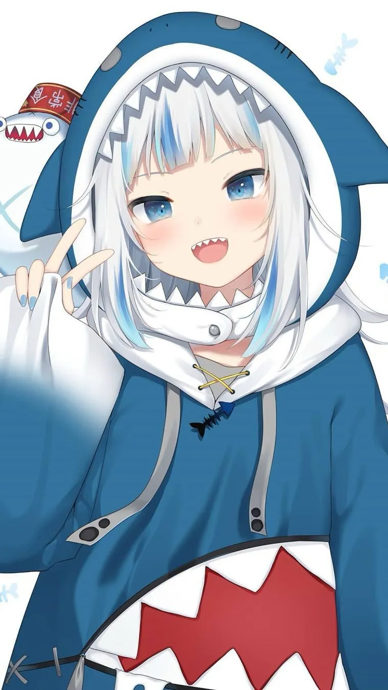 ai character: Gawr Gura  background