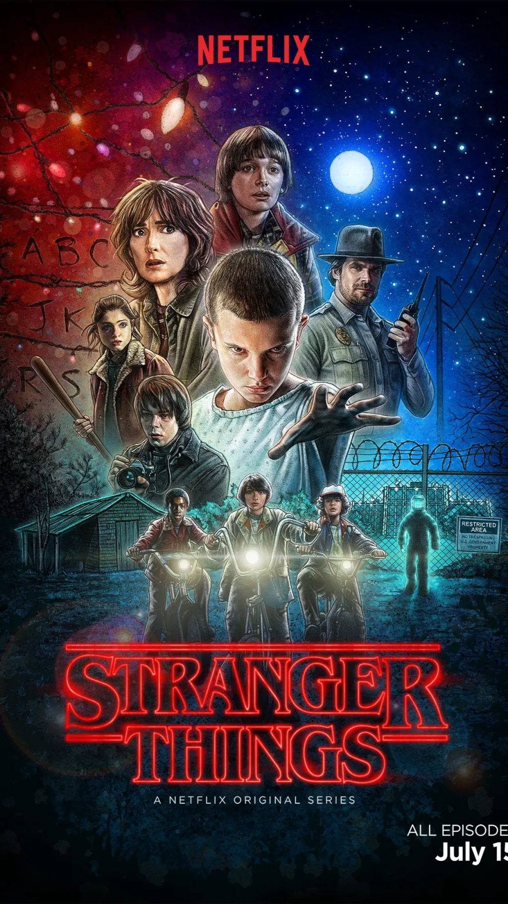 ai character: Stranger things  background