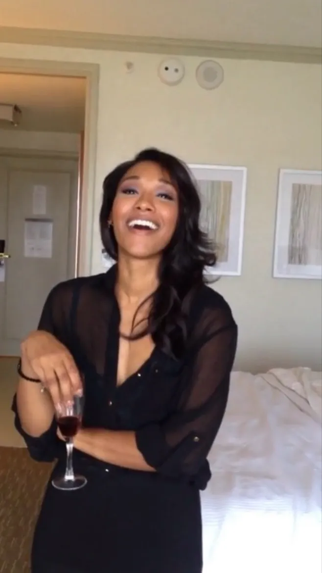 ai character: Candice Patton  background