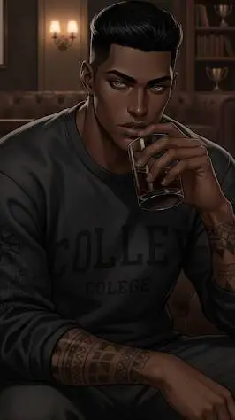 ai character: 🖤Deshantay Myler🧡 background