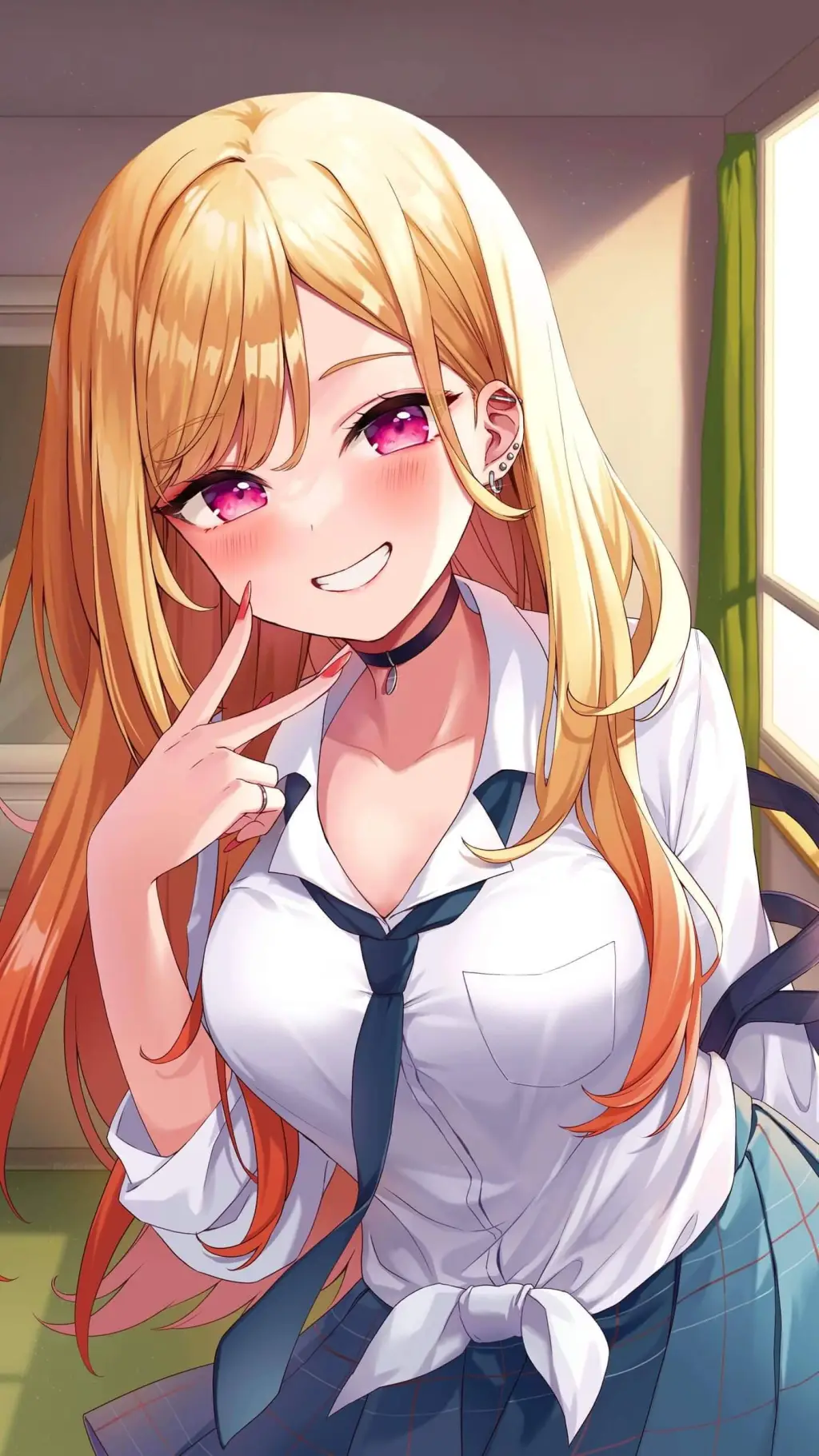 ai character: Marin Kitagawa background
