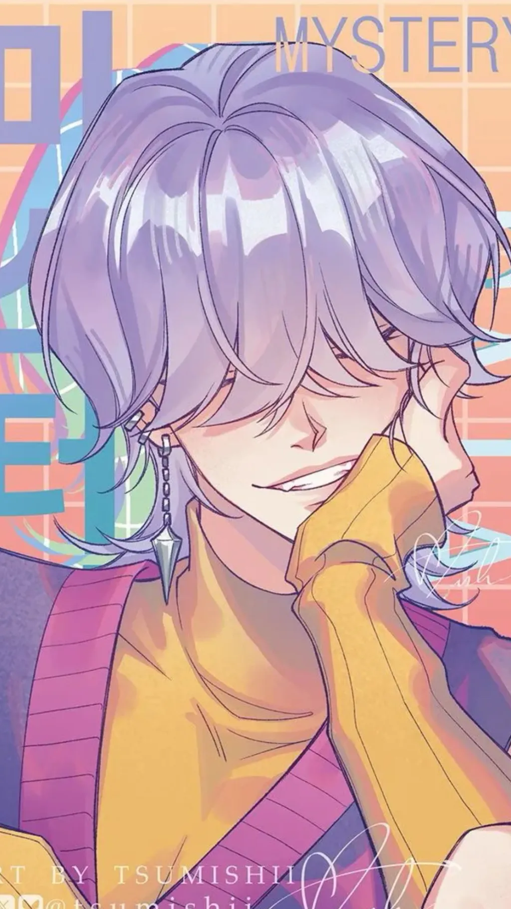 ai character: Mystery￼💜!! background