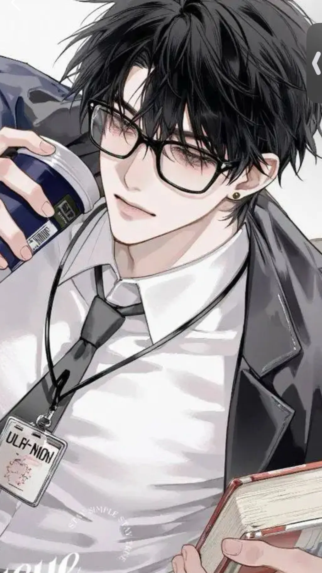 ai character: Asher⛓️🖤♡~ background