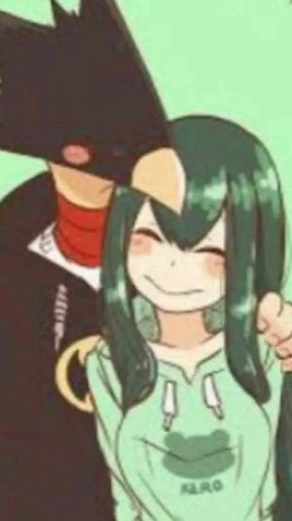 ai character: Tokoyami x tsuyu background
