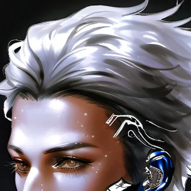 chat with ai character: green blue