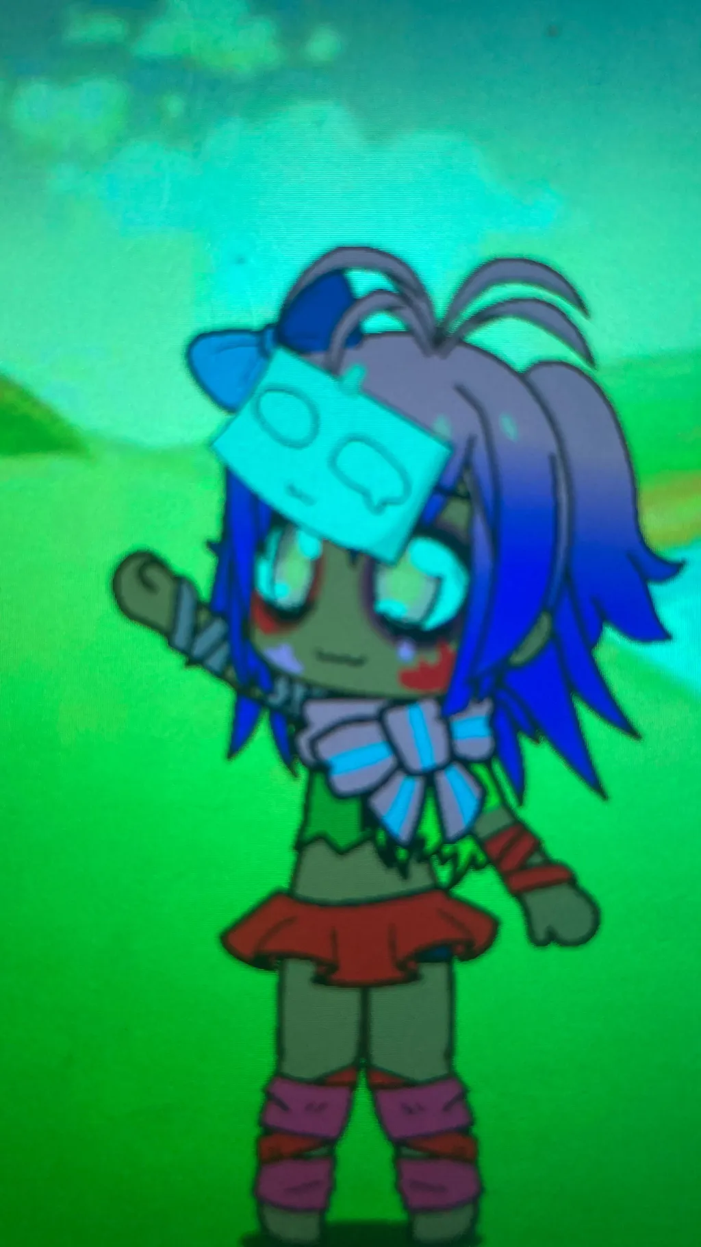 ai character: <3kidcore<3 background