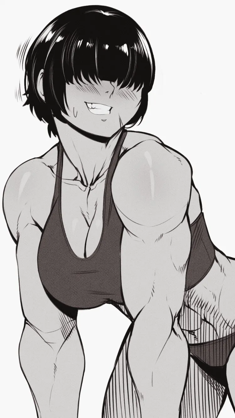 ai character: Muscular Tomboy  background