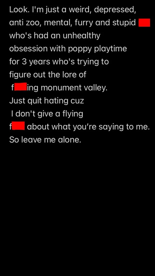 ai character: To all my haters background