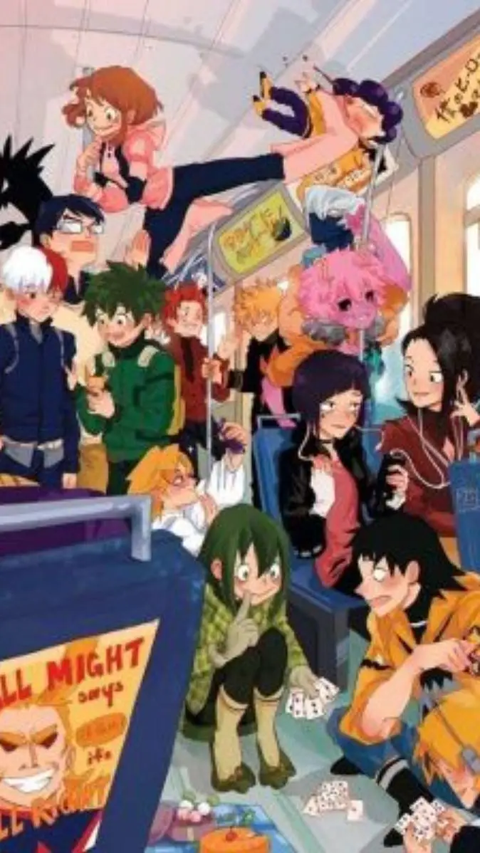ai character: MHA field trip background