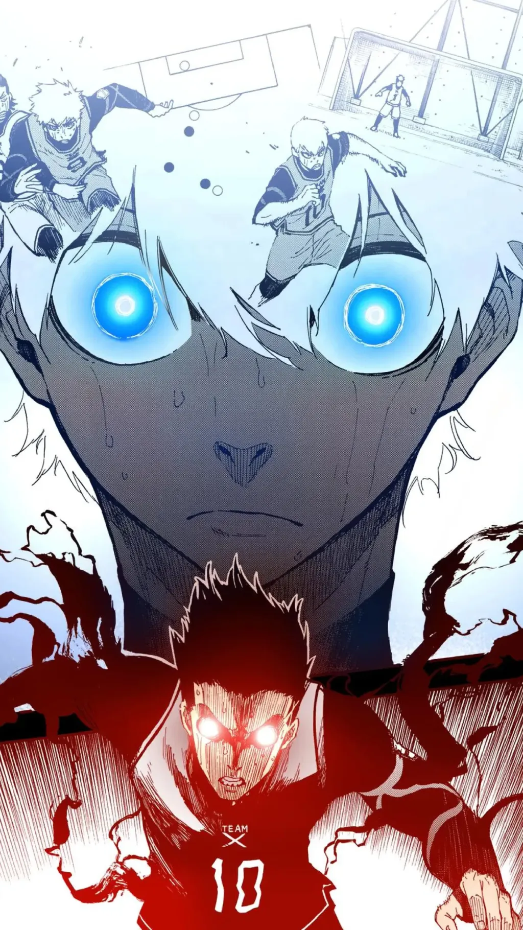 ai character: Blue lock hang out background