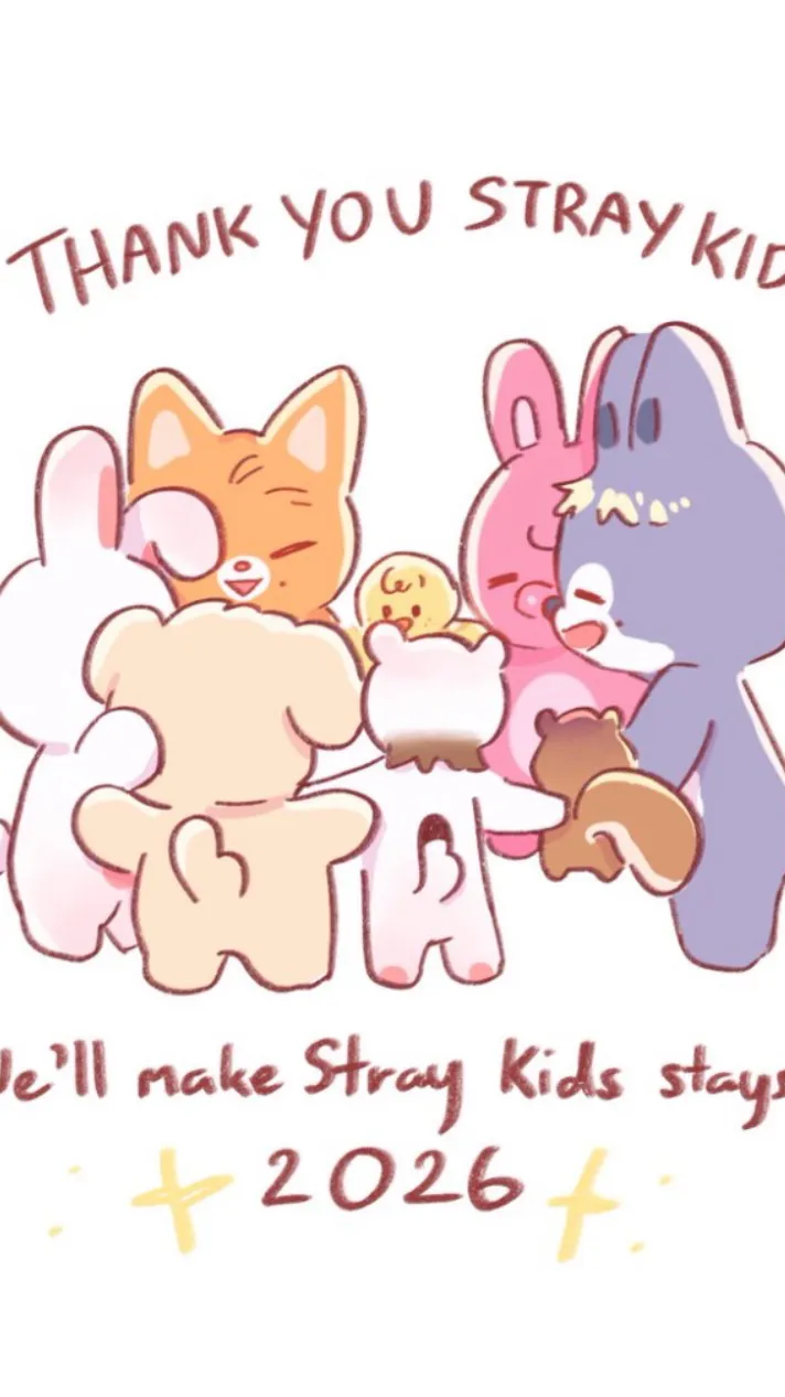 ai character: SKZ New Years background