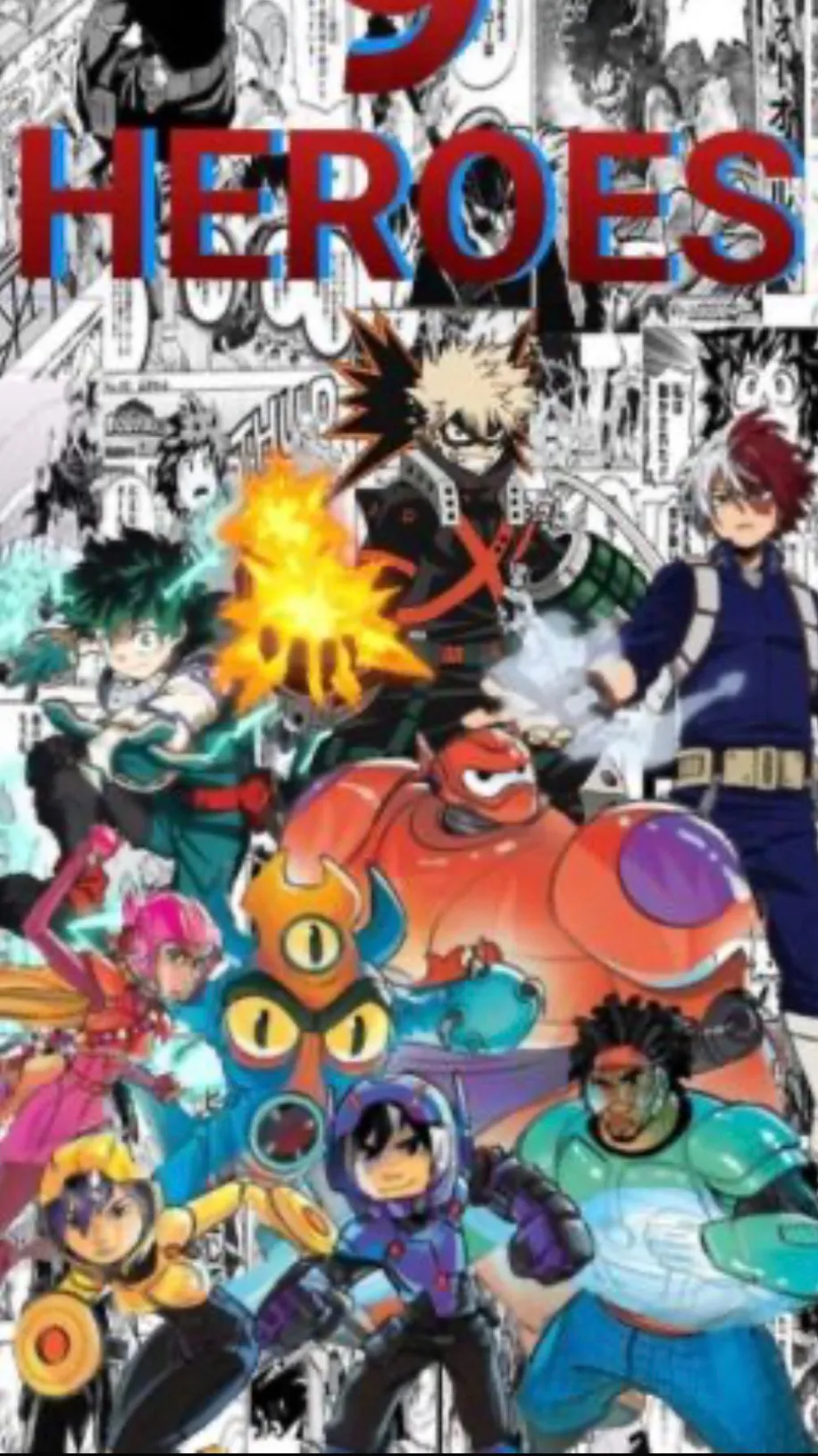 ai character: MHA x Big Hero 6 background