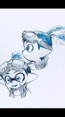 ai character: Splatoon AU background