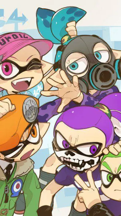 ai character: S4 Splatoon  background