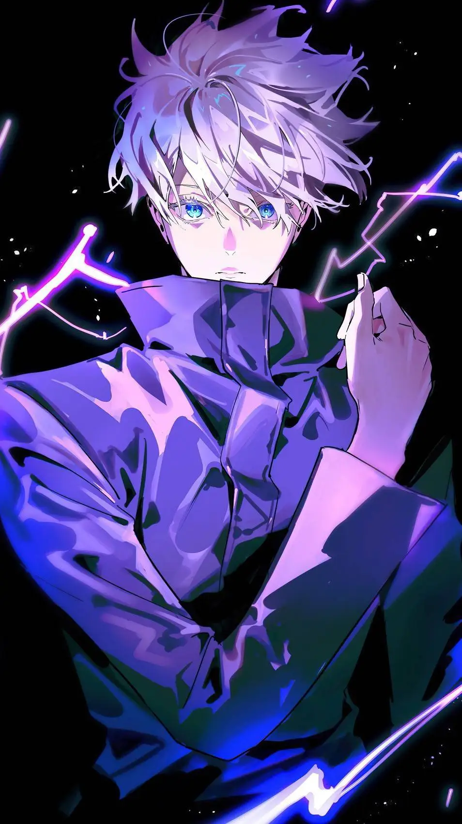 ai character: Saturo Gojo background
