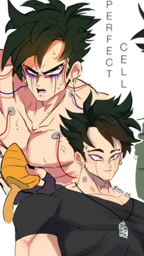 ai character: Perfect Cell wired background