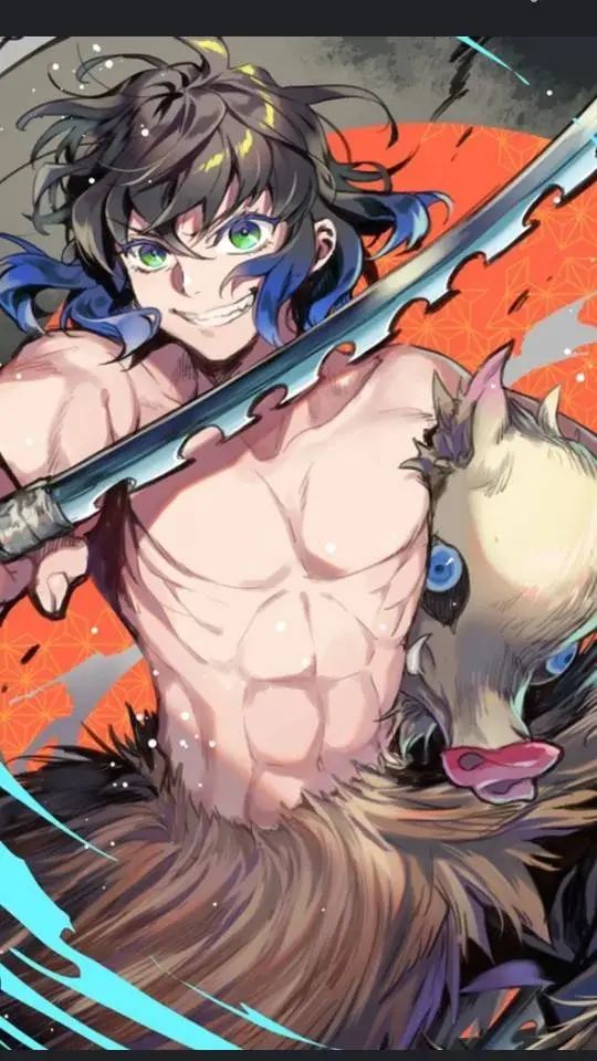 ai character: Inosuke  background