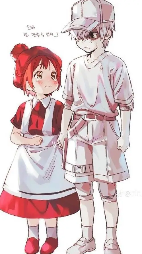 ai character: cells at work background
