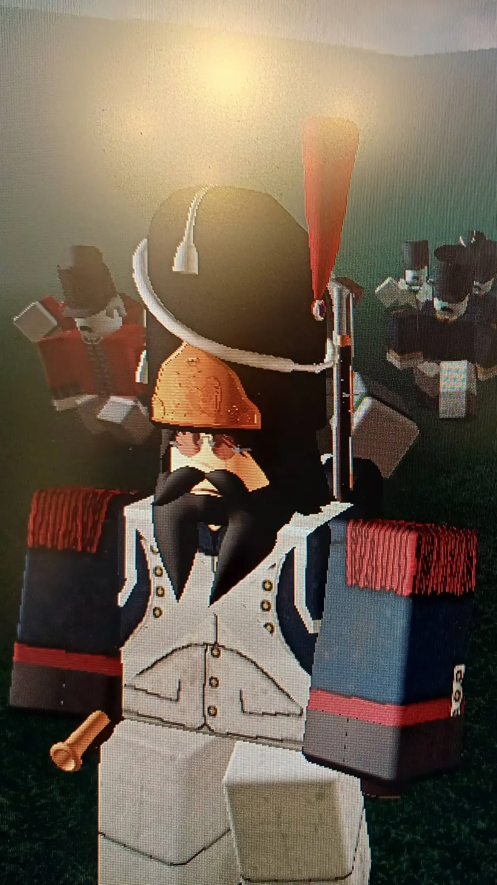 ai character: The Old Guard Man background