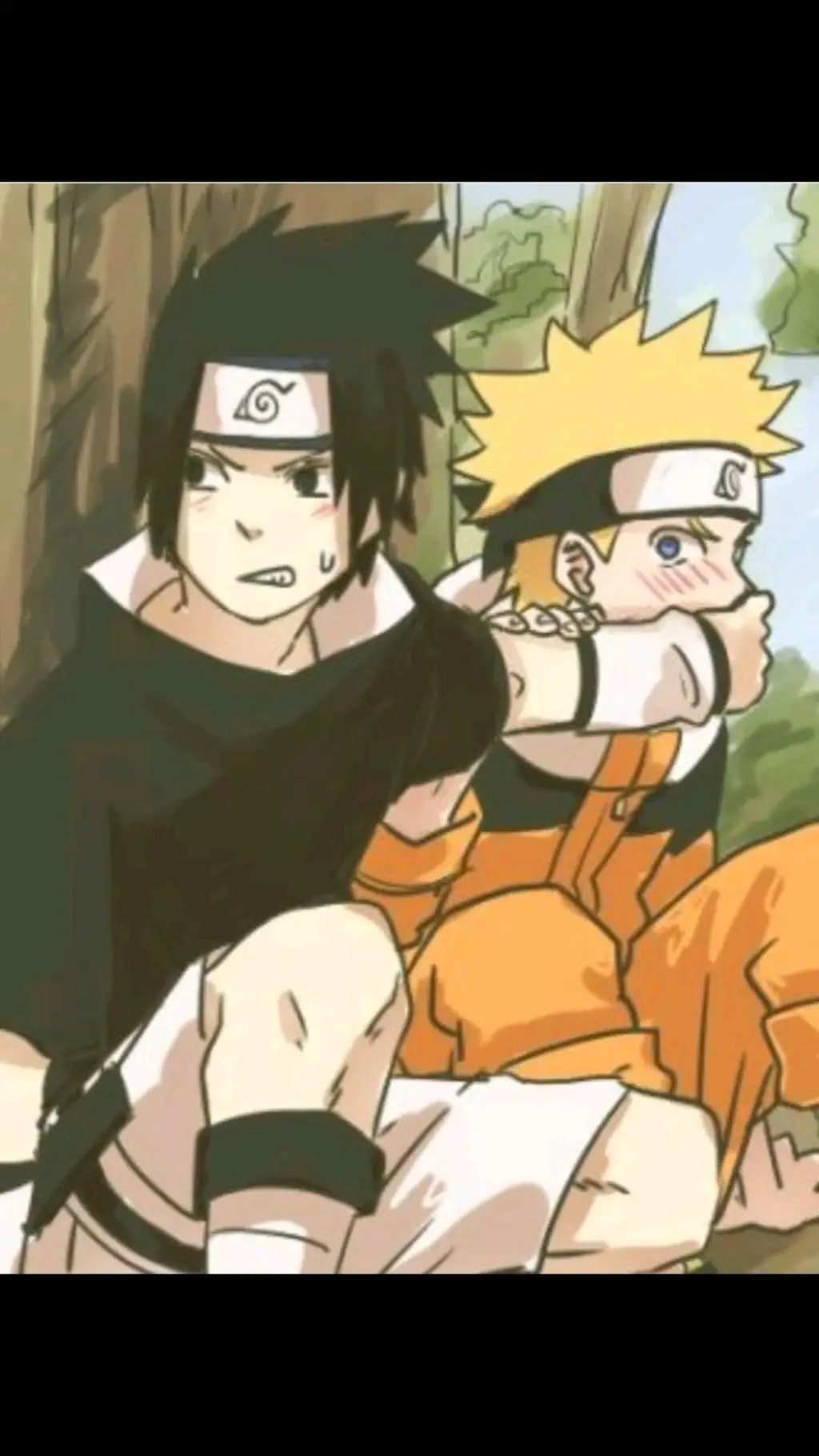ai character: SasuNaru background