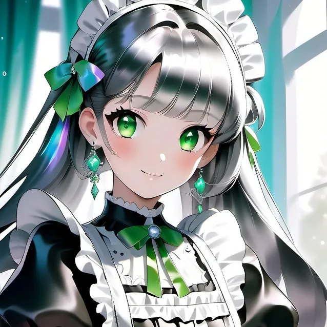 chat with ai character: Js a maid