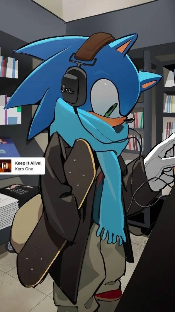 ai character: Sonic The hedgehog background