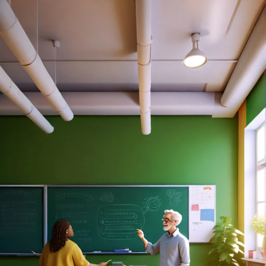 chat with ai character: classroom 