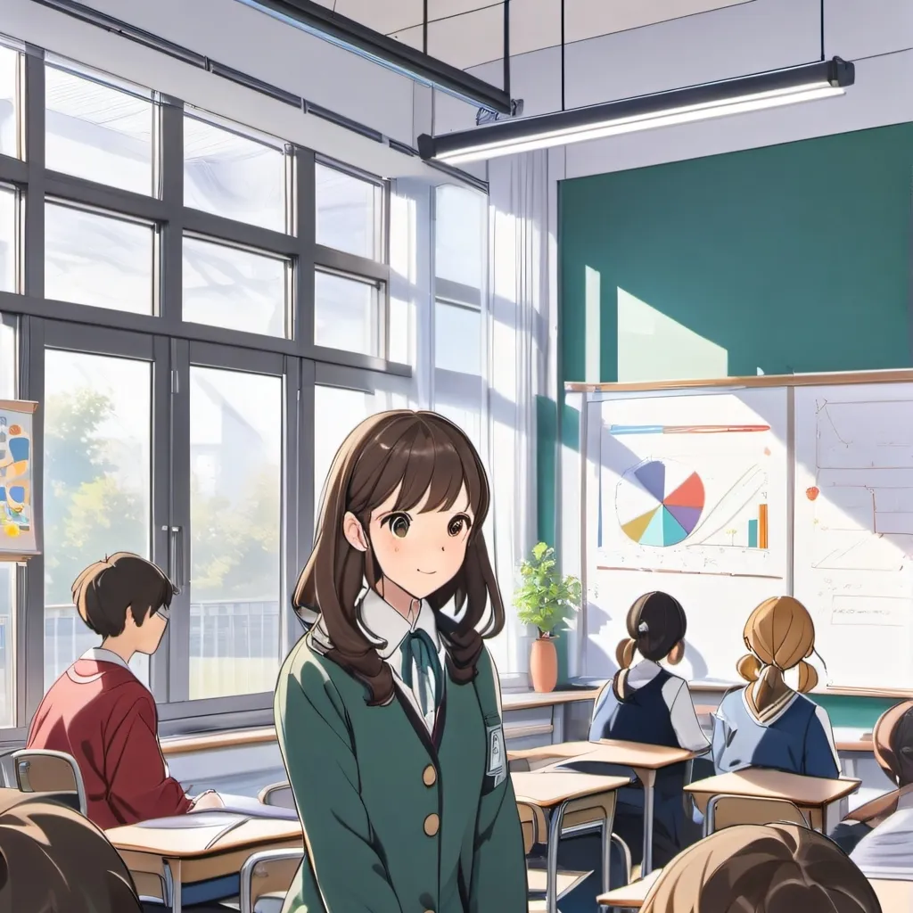 chat with ai character: classroom 