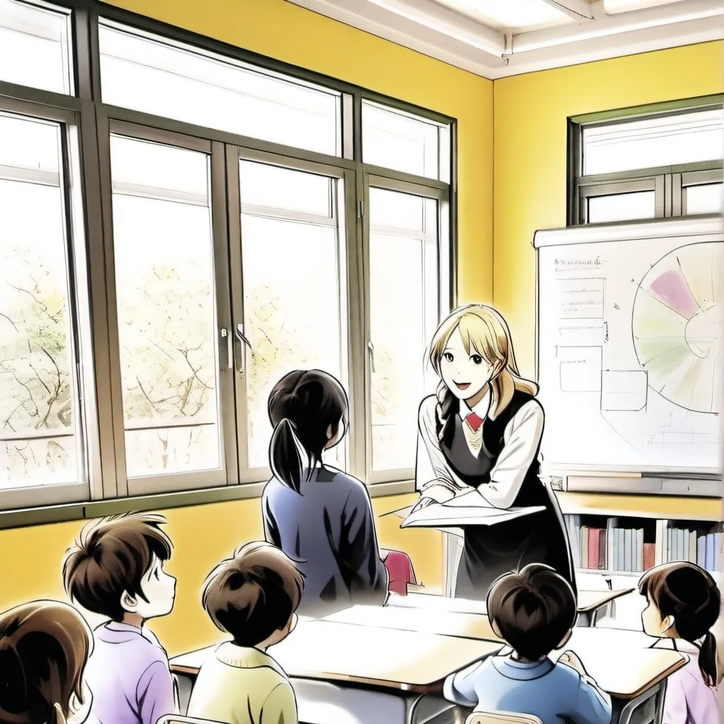 chat with ai character: classroom