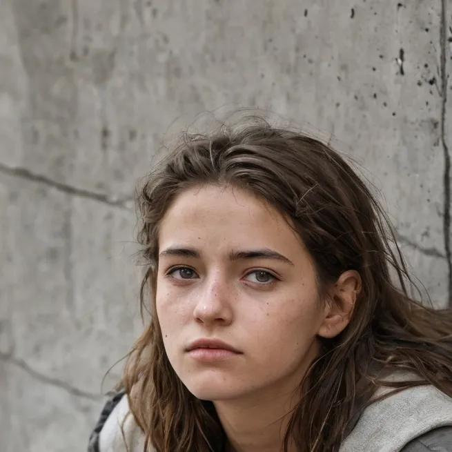 chat with ai character: homeless girl 