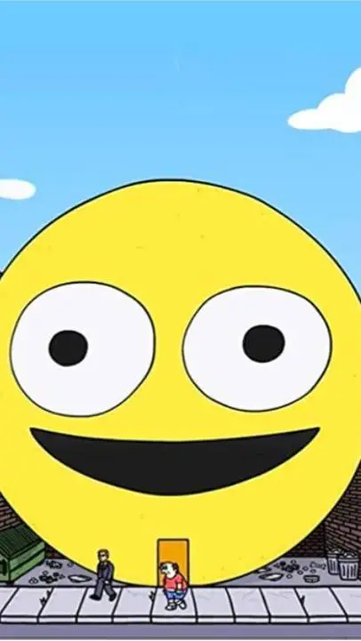 ai character: smiling friends vr background