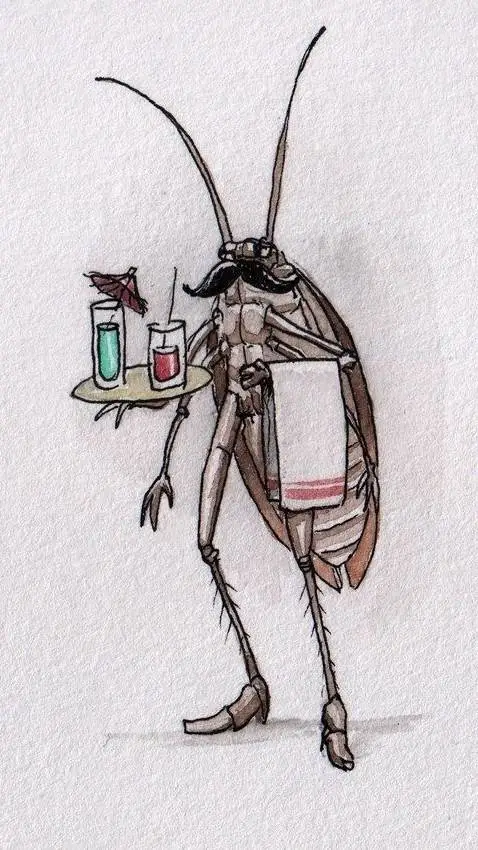 ai character: ze servin roach background