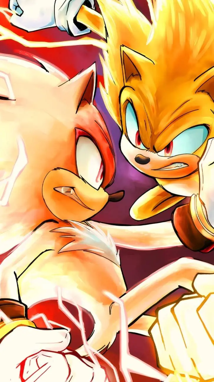 ai character: sonic vs shadow background