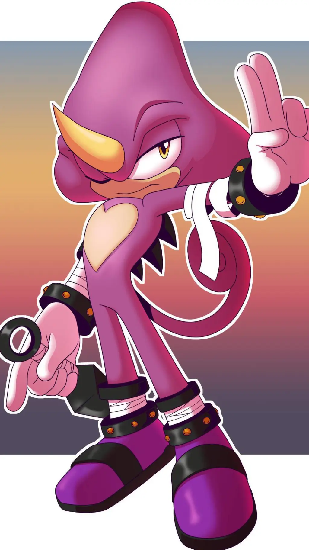 ai character: Espio t Chameleon  background