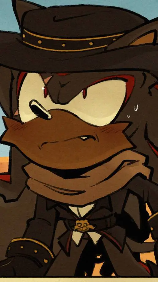 ai character: Cowboy Shadow Au background