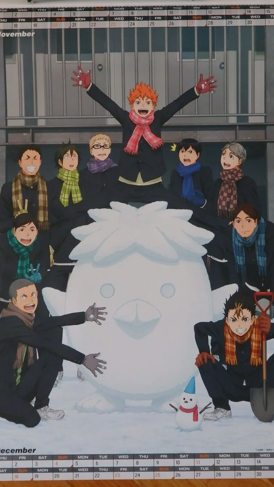 ai character: Karasuno Christmas background