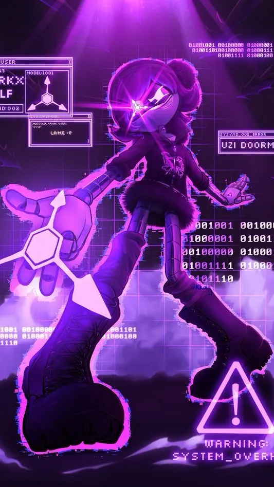 ai character: Solver Uzi background